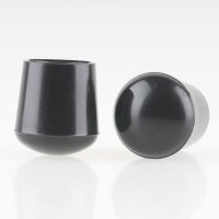 Stuhlbeinkappe / Tischbeinkappe 19 mm rund schwarz mit...