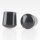 Stuhlbeinkappe / Tischbeinkappe 20 mm rund schwarz mit Stahleinlage – PVC-Kunststoff