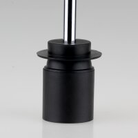 Leuchtenbau Stufenscheibe Hutscheibe Zentrierscheibe 48x10mm Kunststoff schwarz 10,5mm Mittelloch