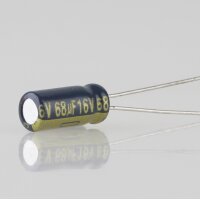 68uF 16V Elko Elektrolytkondensator Radial 105° 5x11mm