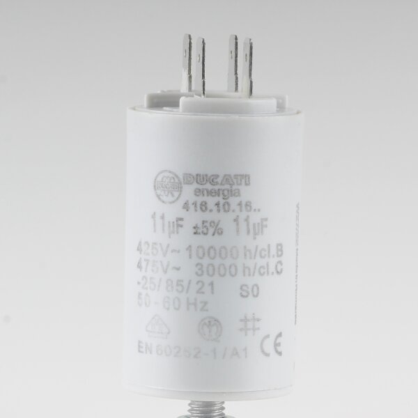 11uF 450V Anlaufkondensator Betriebskondensator Motorkondensator mit 6,3mm Flachstecker