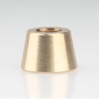 M10x1 Schrägmutter Haltekappe glatt 15x10mm Messing...