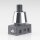 M10x1 Schrägmutter Haltekappe glatt 15x10mm Messing verchromt für Lampen Einbau-Druckschalter geeignet