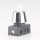 M10x1 Schrägmutter Haltekappe glatt 15x10mm Messing verchromt für Lampen Einbau-Druckschalter geeignet
