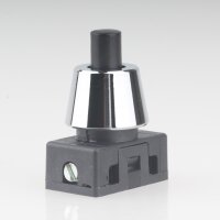 Lampen Einbau-Druckschalter schwarz mit M10x1...
