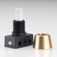 Lampen Einbau-Druckschalter weiß mit M10x1...