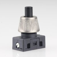 Lampen Einbau-Druckschalter schwarz mit M10x1...