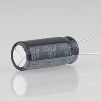 1800uF 16V Elko Elektrolytkondensator Radial 105° 10x25mm Rastermaß 5mm