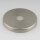 Lampen Abschluss-Scheibe Kaschierung Zierkappe 51x6mm Metall Edelstahloptik 10,2mm Mittelloch