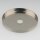 Lampen Abschluss-Scheibe Kaschierung Zierkappe 61x6mm Metall Edelstahloptik 10,2mm Mittelloch