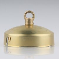 Lampen-Baldachin 80x31 Metall Messing roh mit Ringnippel...