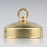 Lampen-Baldachin 80x31 Metall Messing roh mit Ringnippel...