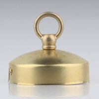 Lampen-Baldachin 80x31 Metall Messing roh mit Ringnippel...