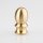 Lampen Abschlussknopf Zierknopf M10x1 mm Innengewinde 15x30 mm Messing roh