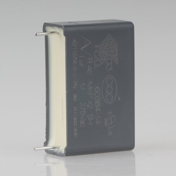 1.0uF 275V MKP-X2 Entstörkondensator 32x20mm Rastermaß 27,5mm