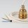 Textilkabel Lampenpendel Elfenbein mit E27 Vintage Fassung Metall Messing
