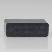 0.47uF 275V MKP-X2 Entstörkondensator 26x15mm Rastermaß 22.5mm ECQUAAF474KA