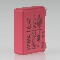 0.47uF 305V MKP-X2 Entstörkondensator 26x16mm...
