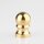 Lampen Abschlussknopf Zierknopf M10x1 mm Innengewinde 16x25 mm Messing roh