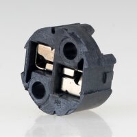 12V Halogen-Fassung schwarz für G4/GY6.35 Leuchtmittel ohne Kabel mit Steckkontakten