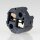 12V Halogen-Fassung schwarz für G4/GY6.35 Leuchtmittel ohne Kabel mit Steckkontakten