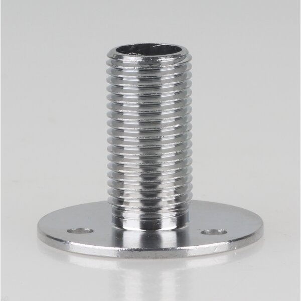 M10x1 Wandnippel Scheibennippel Aufbauscheibe 26x21mm Metall Messing verchromt