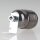 E27 Lampenfassung Metall schwarz-chrom mit Winkel & Zugentlastung verchromt