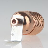 E27 Lampenfassung Metall kupferfarben mit Winkel &...