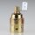 E27 Premium Lampenfassung Metall vermessingt mit Winkel & Zugentlastung