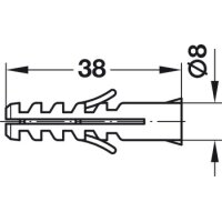 Häfele Spiegelaufhänger höhenjustierbar 6 mm für Holzplatten ab 16 mm – SET mit Schrauben & Dübeln