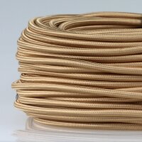 Textilkabel gold 5-adrig 5x0,5mm² Steuerleitung...