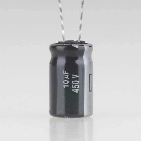 10uF 450V Elko Elektrolytkondensator Radial 105° 12.5x20mm Rastermaß 5mm