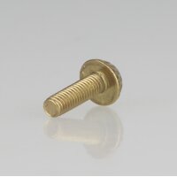 M3 Rändelschraube 7x12 mm Messing roh Leuchtenbau