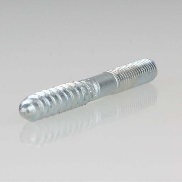 M6x60 Stockschraube Stahl verzinkt mit Torx Antrieb und gewalztem Gewinde