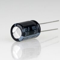 680uF 25V Elko Elektrolytkondensator Radial 105°...