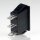 Einbau-Wippschalter schwarz 1-polig EIN/AUS/EIN 250V/15A Einbaumaß 30x11mm