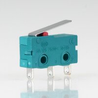 Mikroschalter 1-polig 5A/250V AC grün mit geradem...