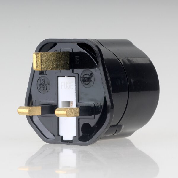 Reisestecker-Adapter Deutschland auf Großbritannien 13A/250V VIVANCO