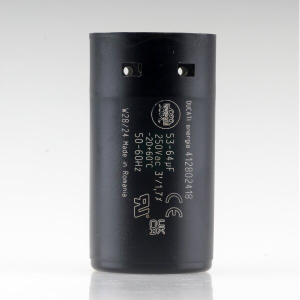 53uF-64uF 250V Betriebskondensator Motorkondensator mit 6,3 mm Flachstecker