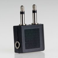 Flugzeug- / Reise-Kopfhörer-Adapter 2 x 3,5mm...