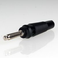 Bananenstecker Büschelstecker schwarz mit...