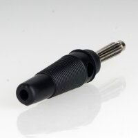 Bananenstecker Büschelstecker schwarz mit...