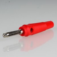 Bananenstecker Büschelstecker rot mit Schraubklemme...