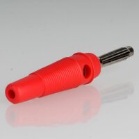 Bananenstecker Büschelstecker rot mit Schraubklemme...