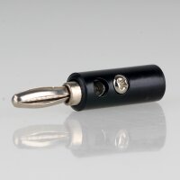 Bananenstecker Büschelstecker 4,5mm schwarz mit...