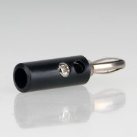 Bananenstecker Büschelstecker 4,5mm schwarz mit...