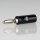 Bananenstecker Büschelstecker 4,5mm schwarz mit Schraubanschluss
