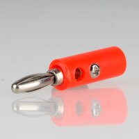 Bananenstecker Büschelstecker 4,5mm rot mit...