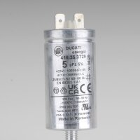 5uF 475V Anlaufkondensator Betriebskondensator Faston mit...