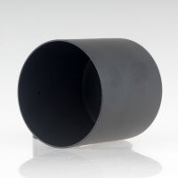 Lampen Deckenbaldachin 62x63mm Zylinderform Metall schwarz mit Stellring für 10 mm Pendelrohr
